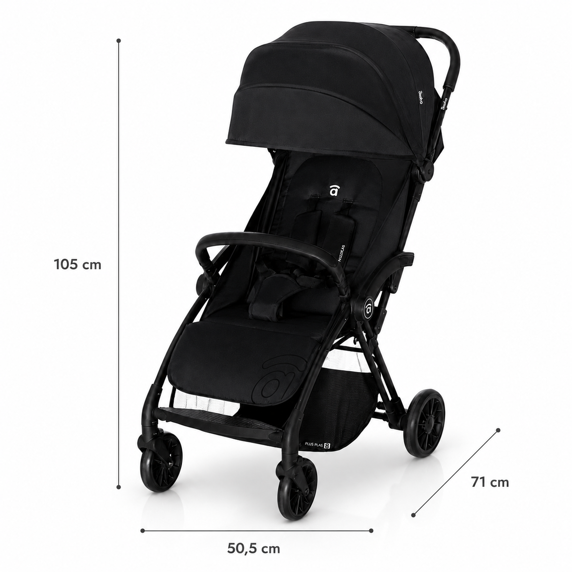Silla de paseo Plis Plas negro