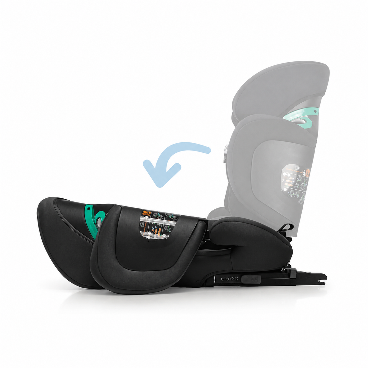 Siège auto I-Size Poe Fix gris