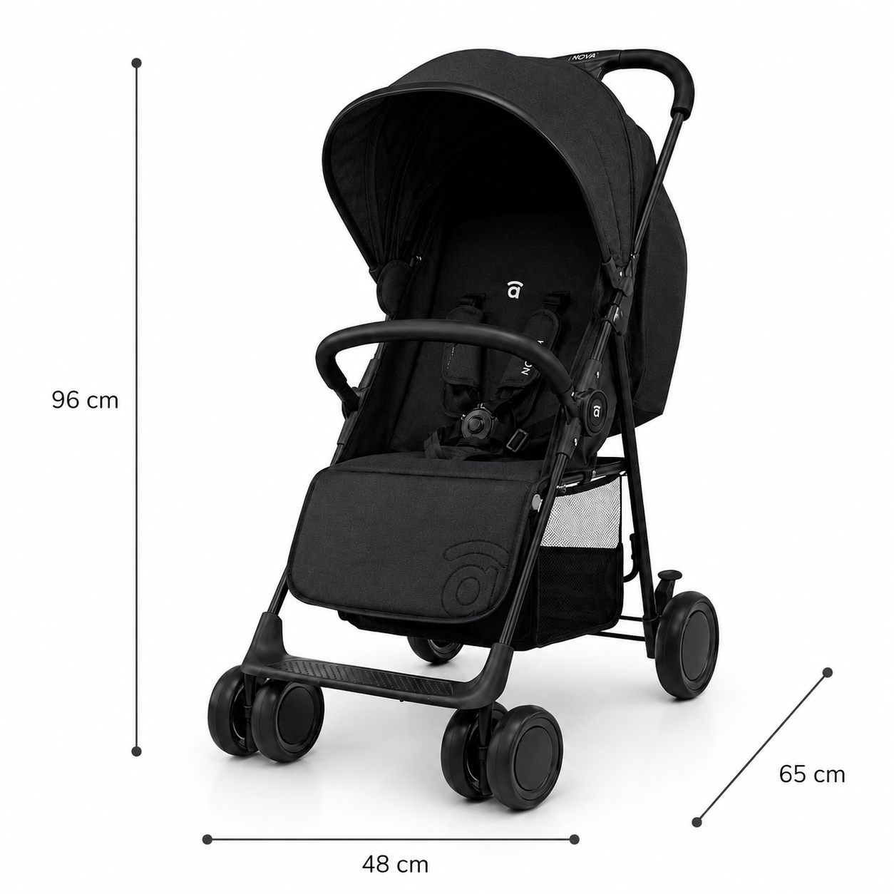 Carrinho de passeio preto nova