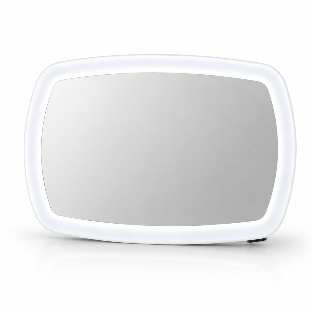 Espejo retrovisor con luz LED