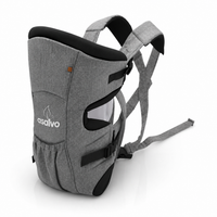 Mochila Porta Bebé Cinza Melange