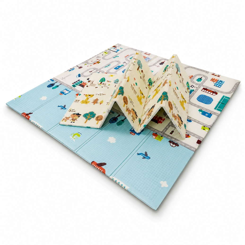 Alfombra de Juegos Plegable XXL 200x180cm Funmat City-Forest