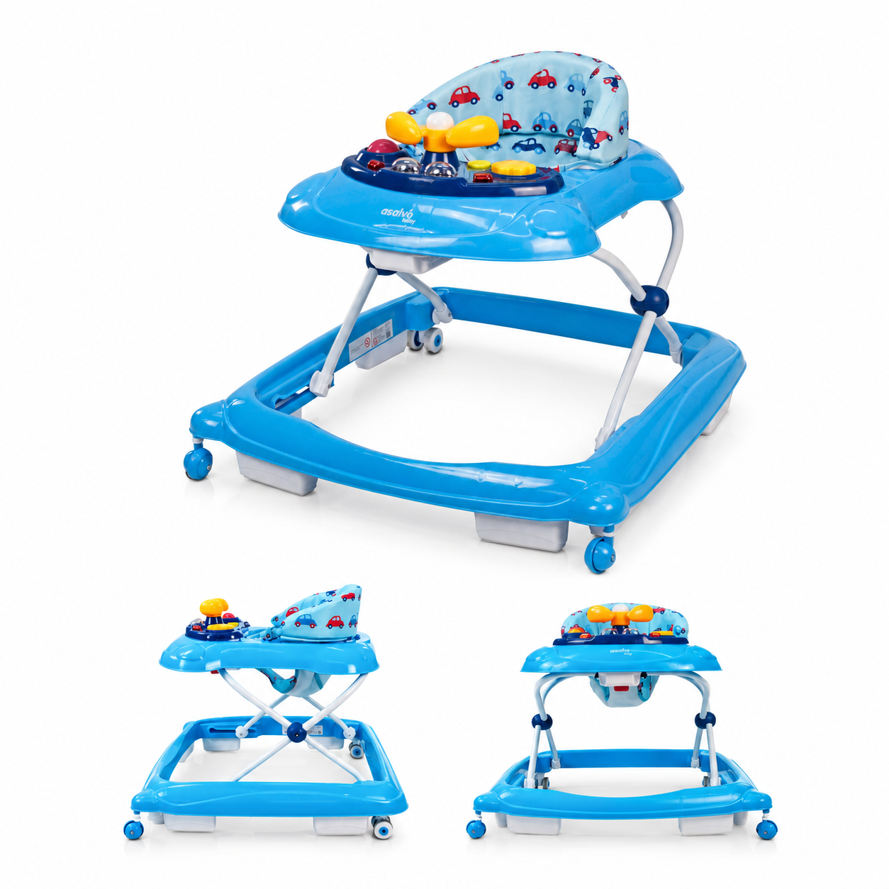 Blue Car Diver Walker