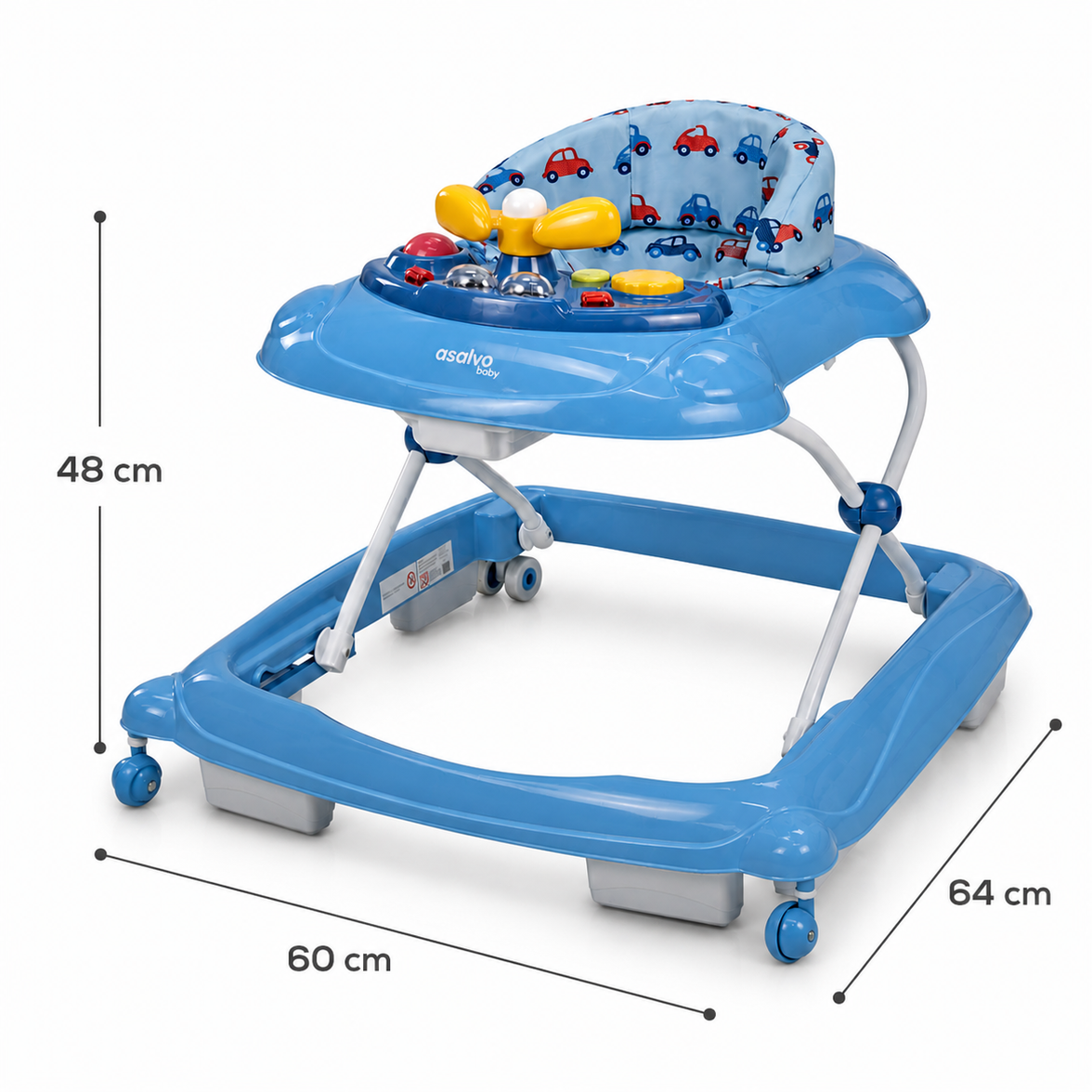 Blue Car Diver Walker