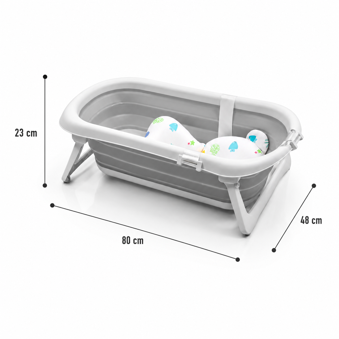 Lucca bathtub with reducer