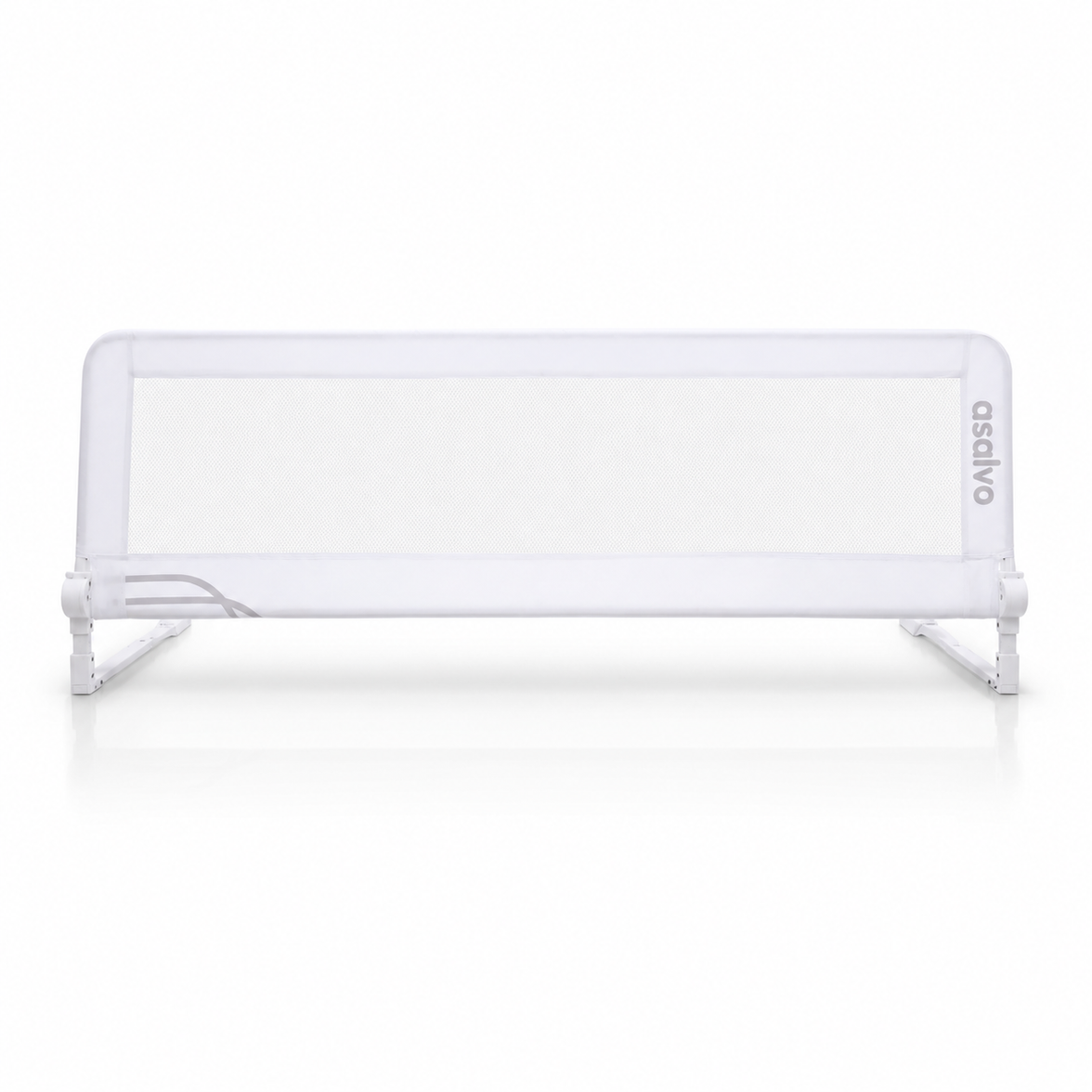 Barreira de cama 2-1 de 150 cm para cama de rodízio ou cama padrão branca