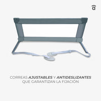 90cm Barrier for Standard Gray Bed