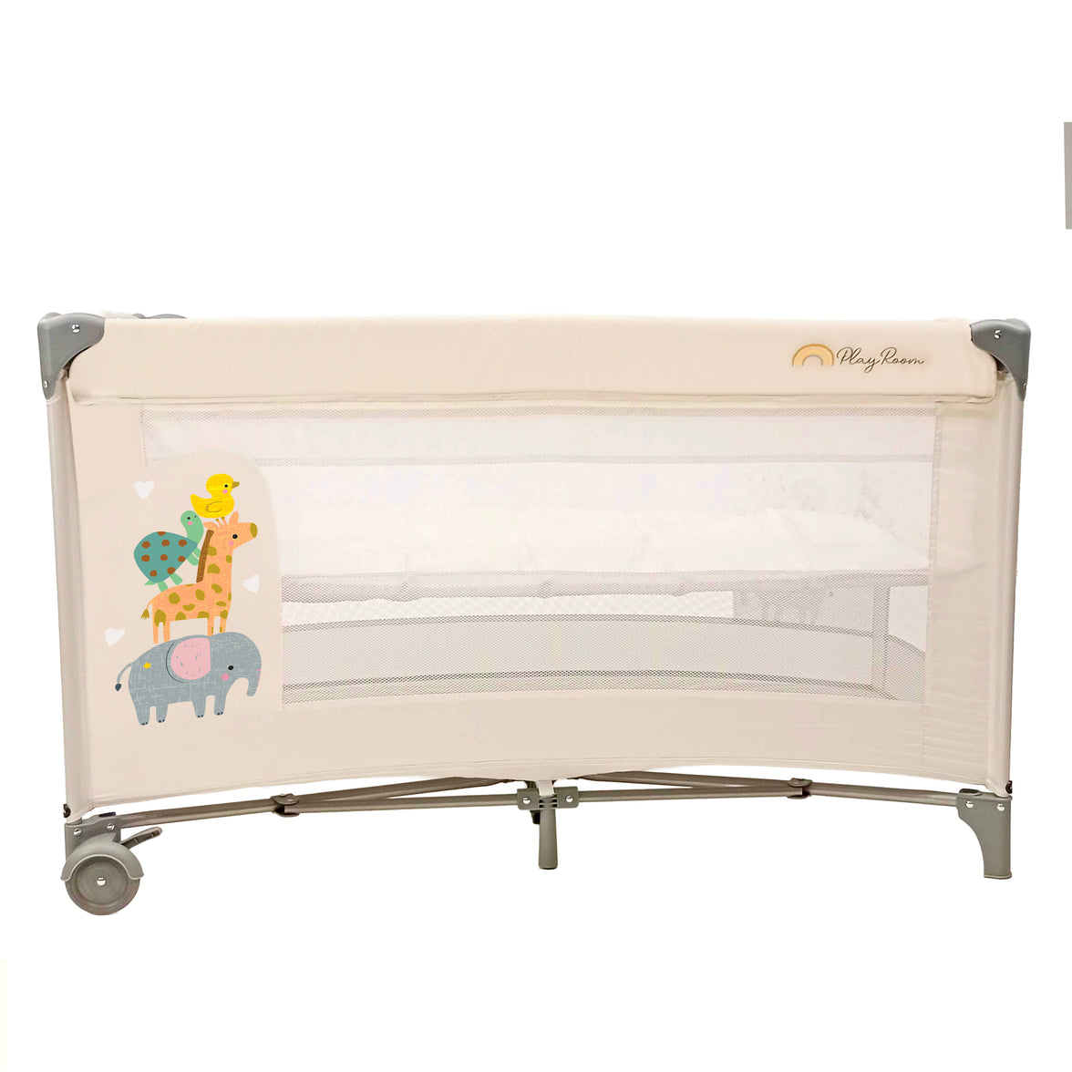 Smooth Animalia Travel Crib