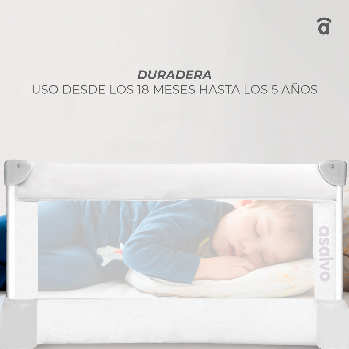 90cm Barrier for White Standard Bed