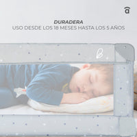 Barrera de Cama de 150cm para cama Standard Blanca