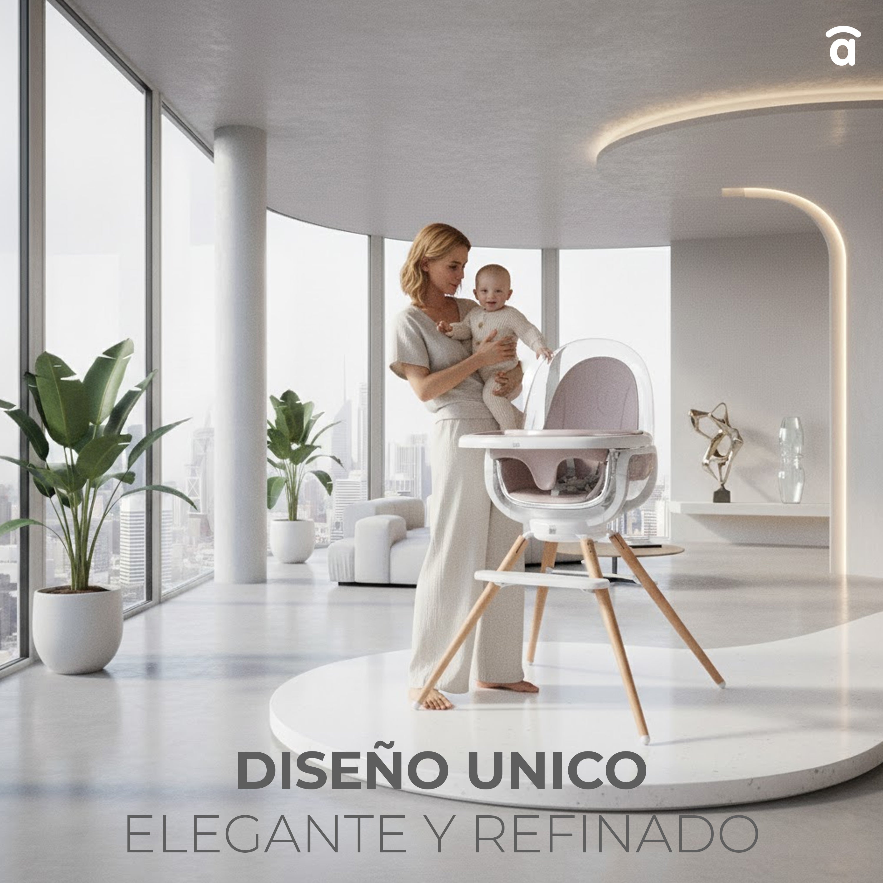 Adriá Wooden High Chair