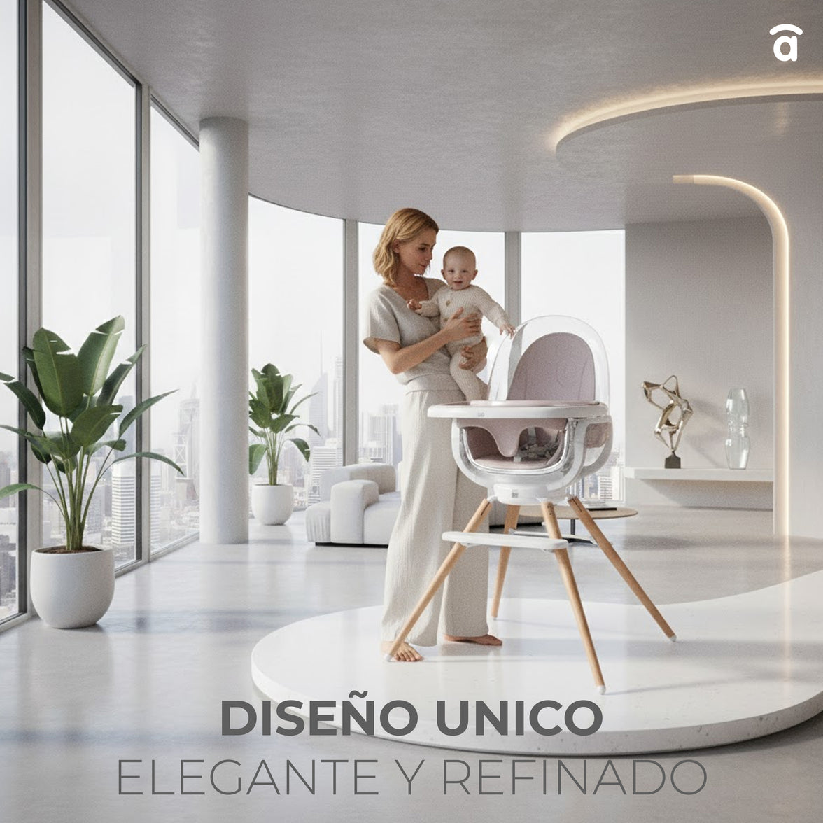 Adriá Wooden High Chair