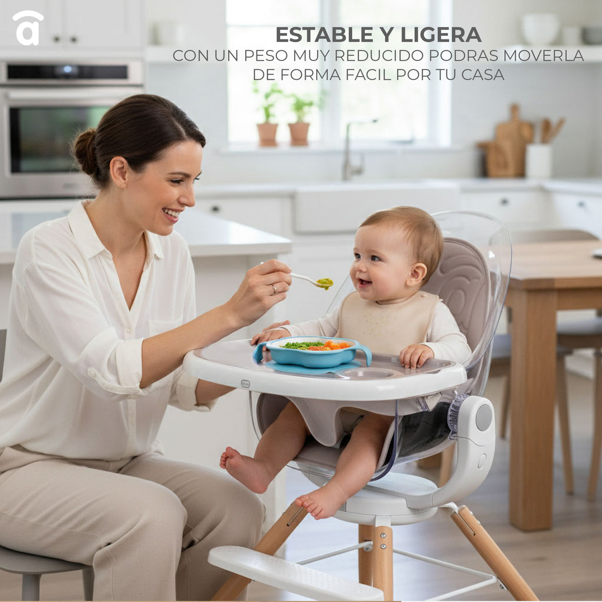 Adriá Wooden High Chair
