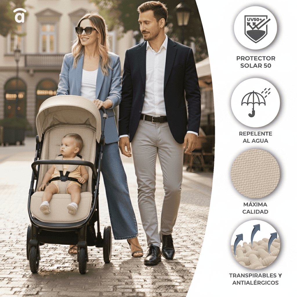Kibu beige stroller