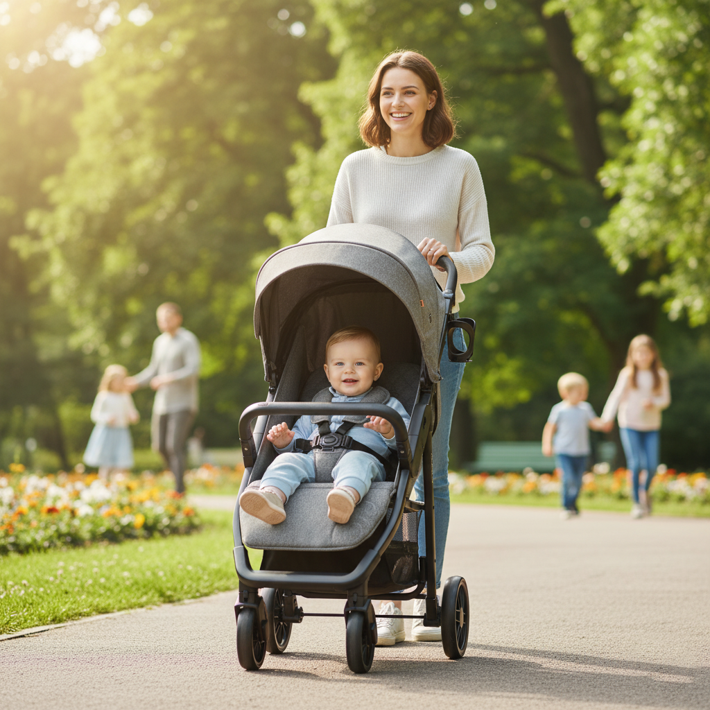 Ness 2 gray stroller