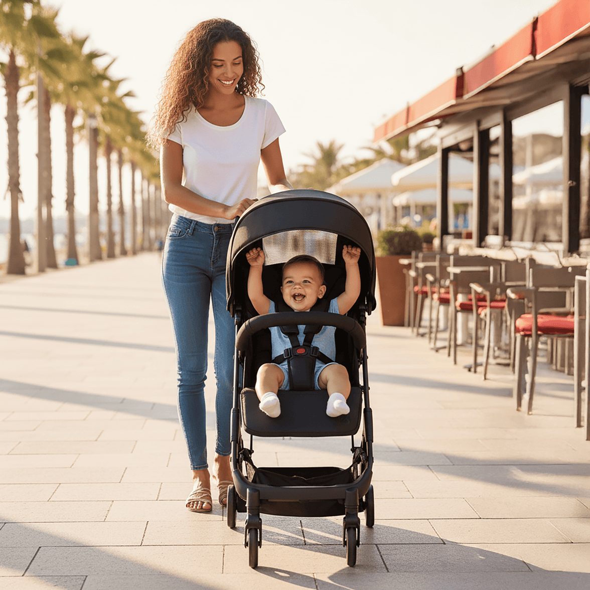 Amsterdam Black Stroller