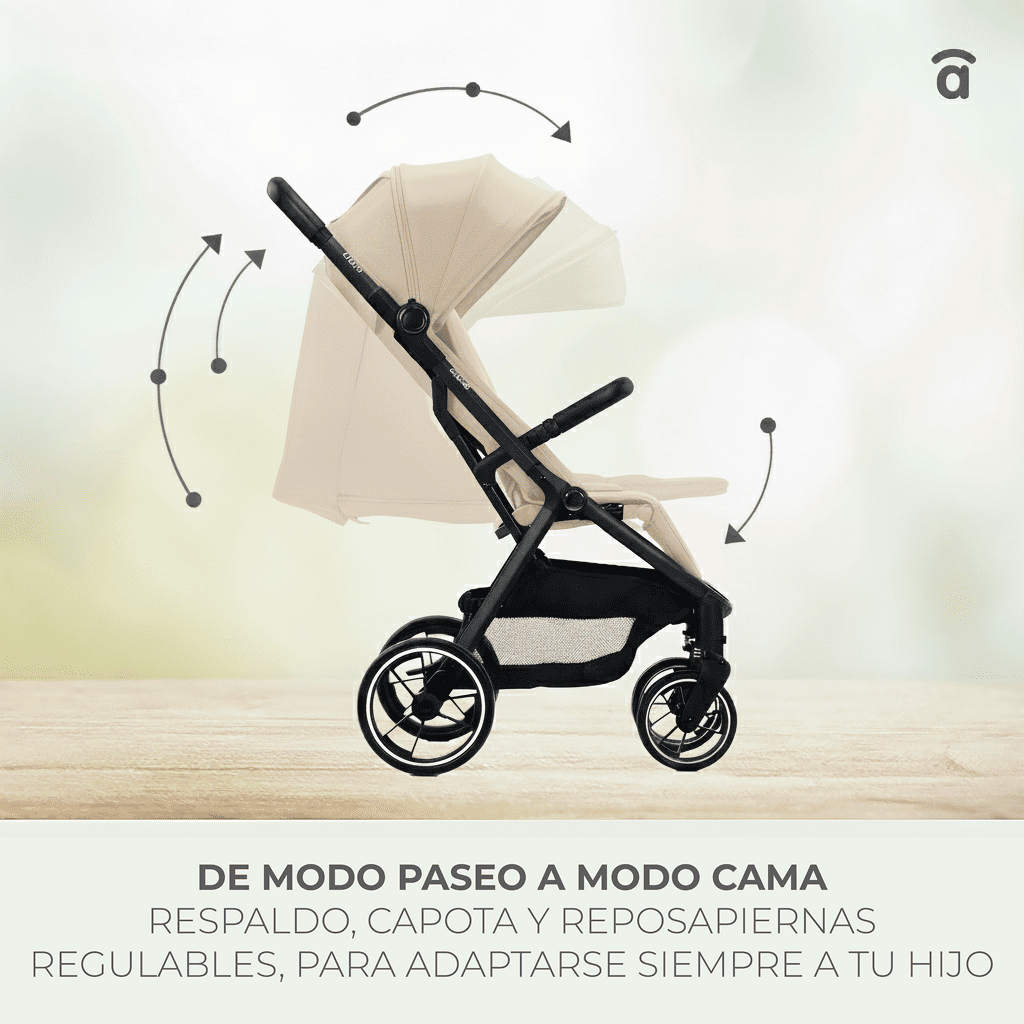 Kibu beige stroller