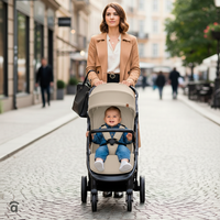 Kibu beige stroller