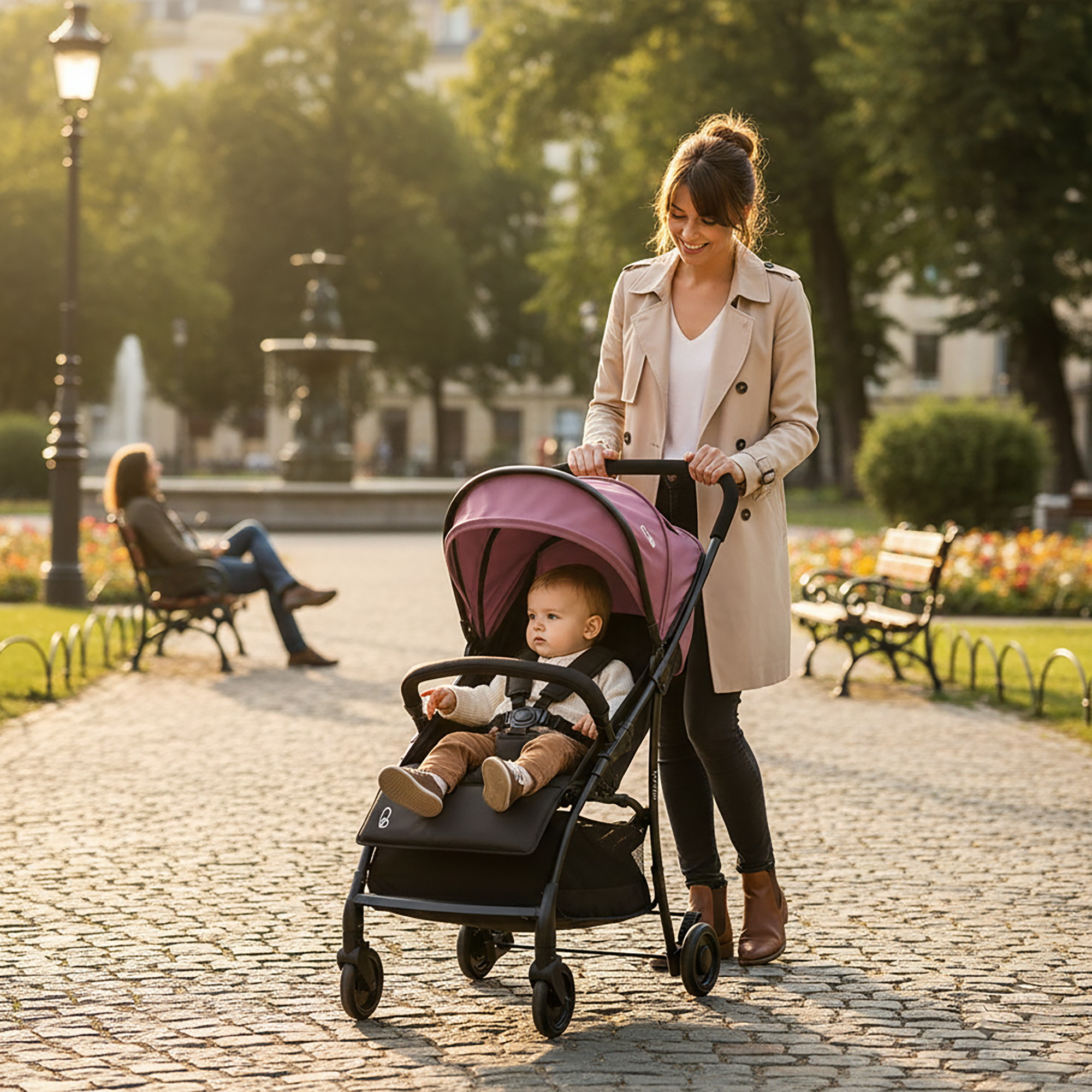 Milan Purple Stroller