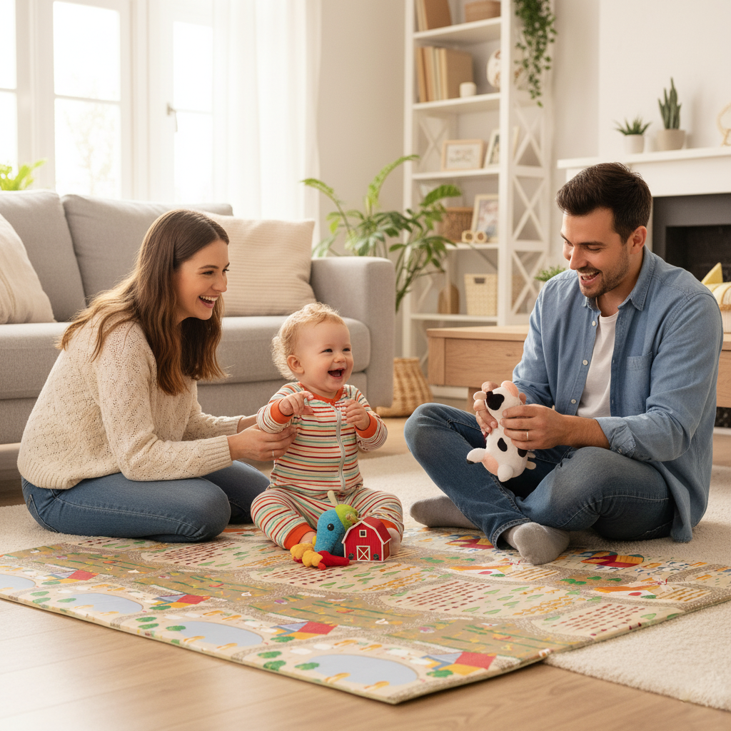 XXL Farm-City Folding Play Mat