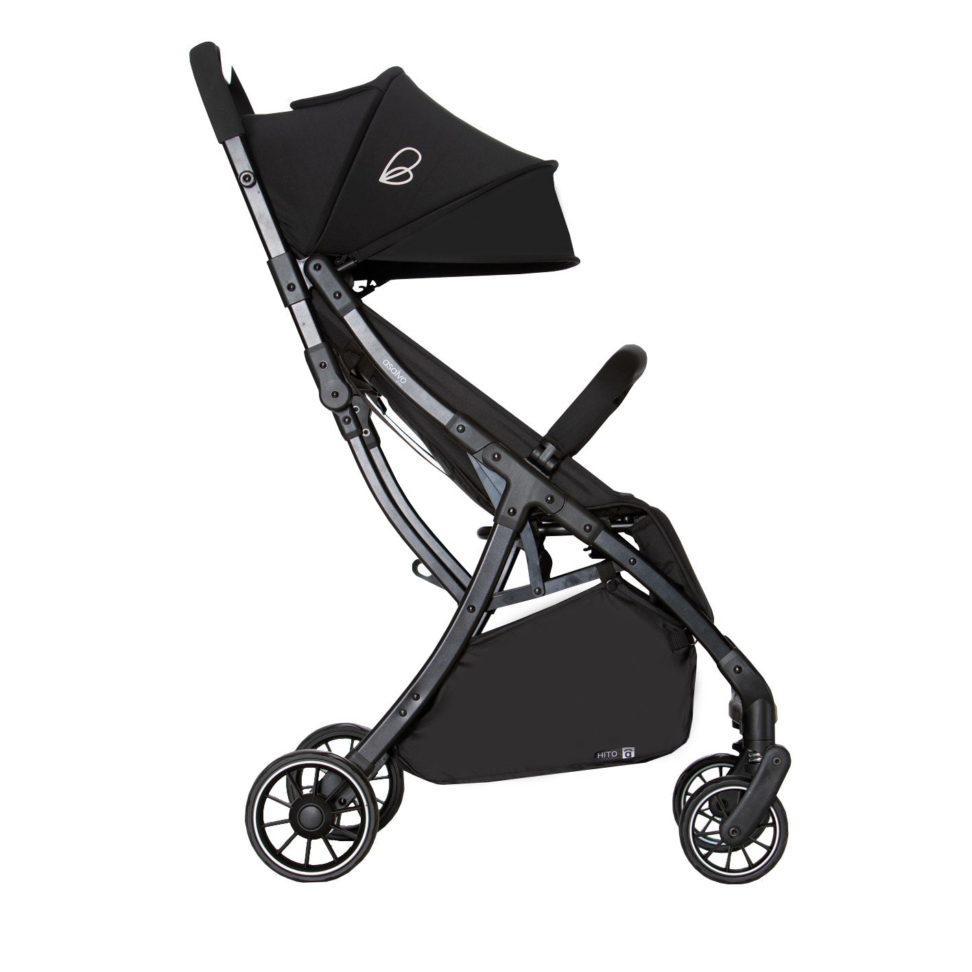 Hito black stroller