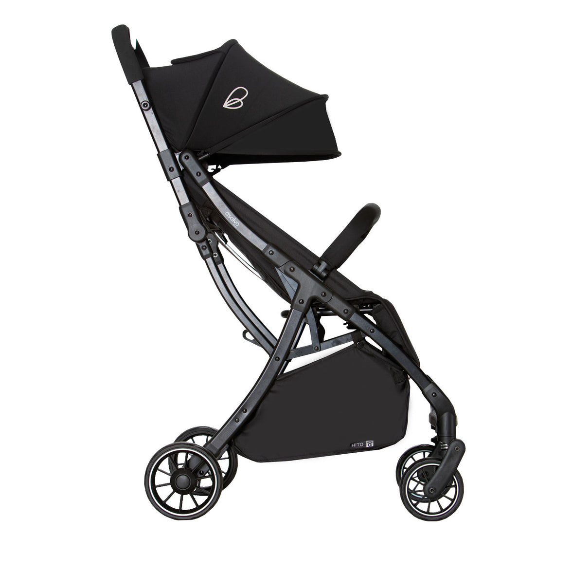 Hito black stroller