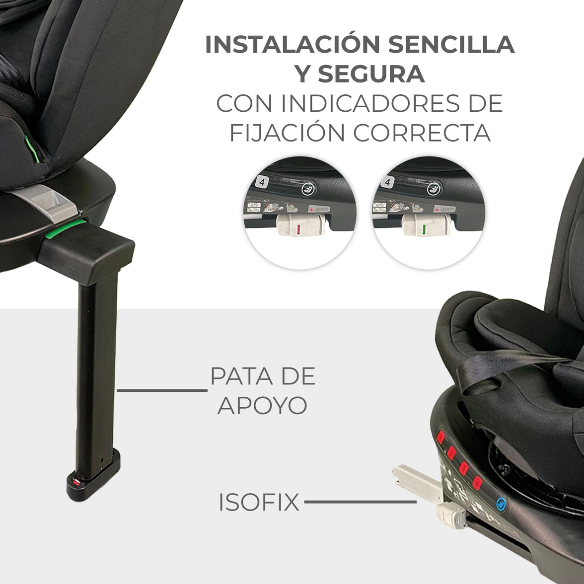 Silla de auto Tolkien negro