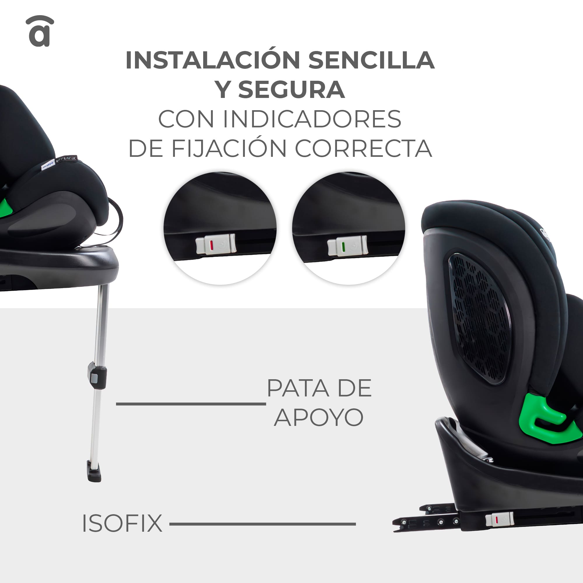 Upperfix Gray Car Seat