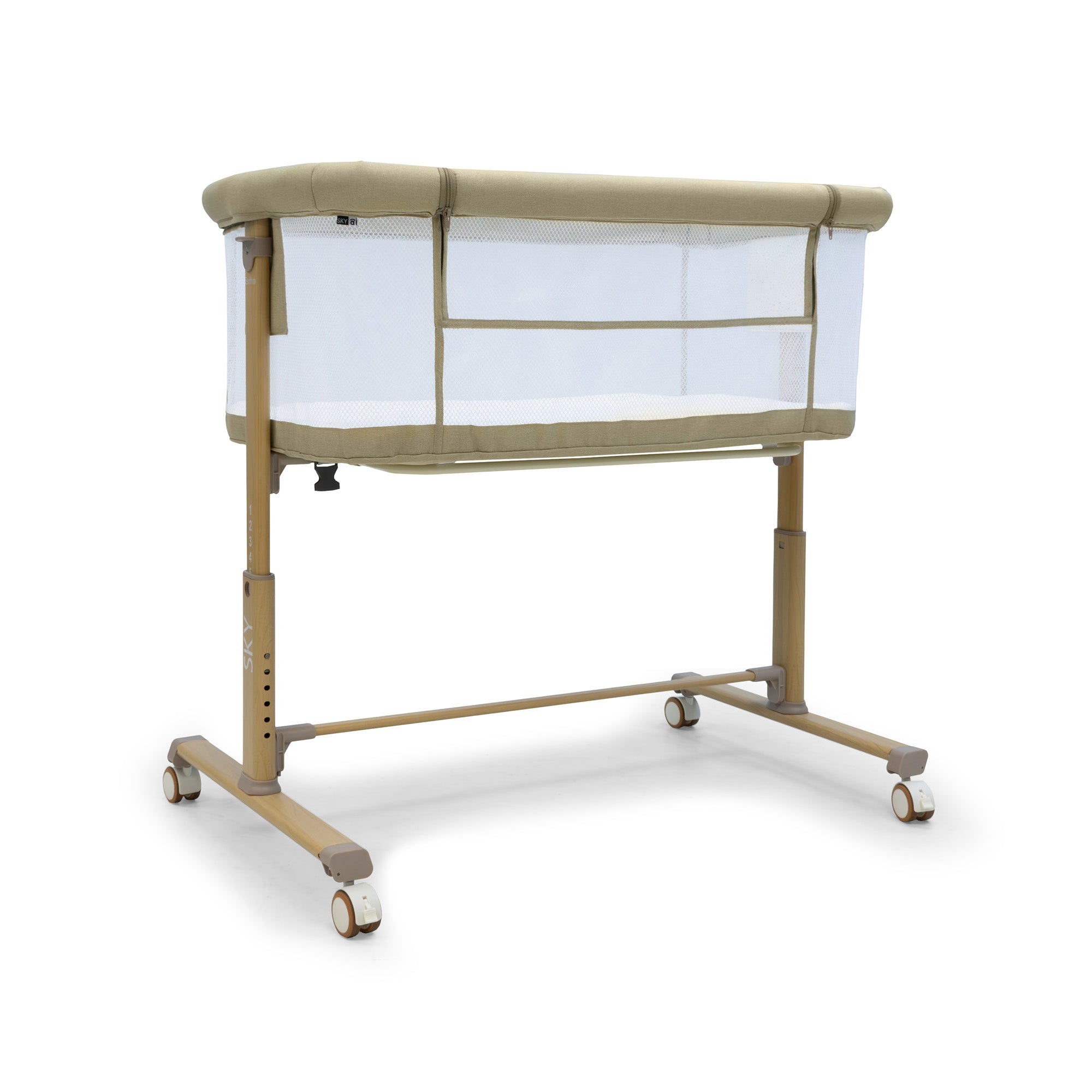 Sky beige co-sleeping mini crib