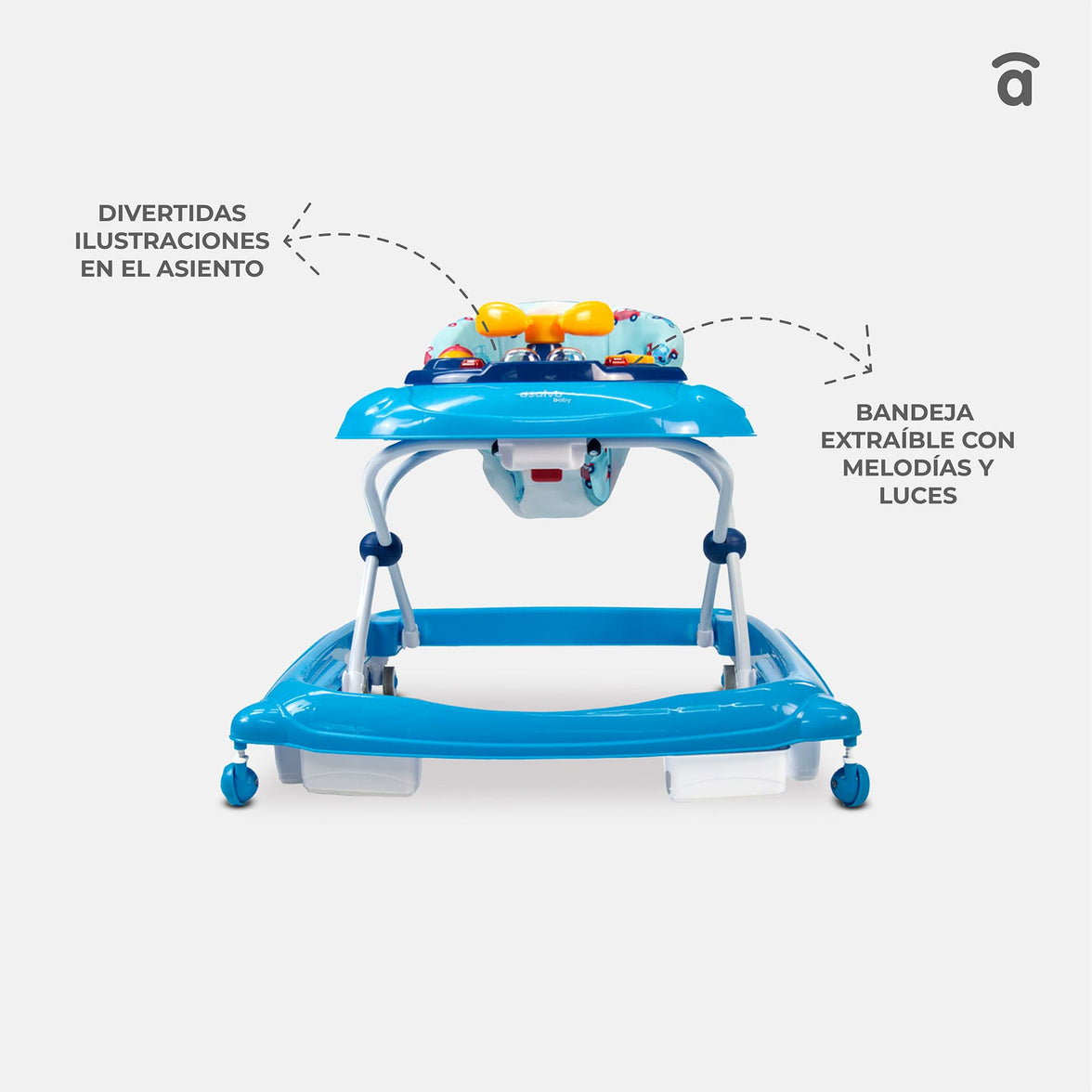 Blue Car Diver Walker