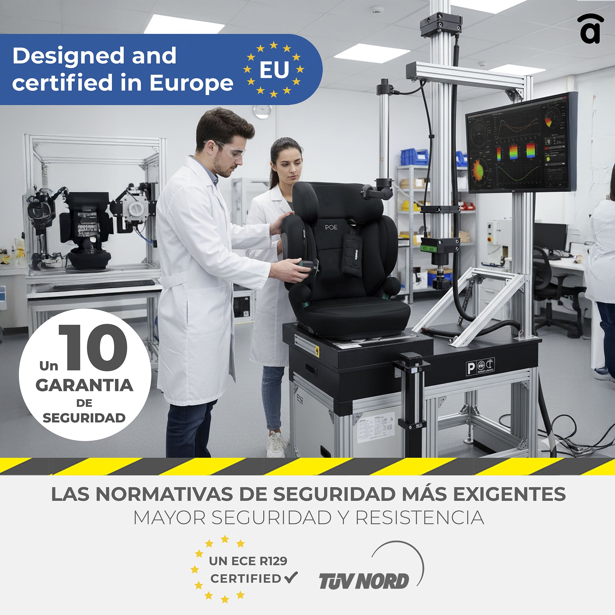 I-Size Poe Fix Black Car Seat