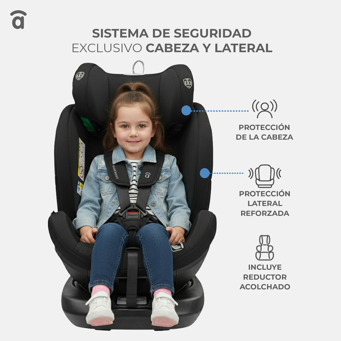 Silla de Auto Upperfix Negro