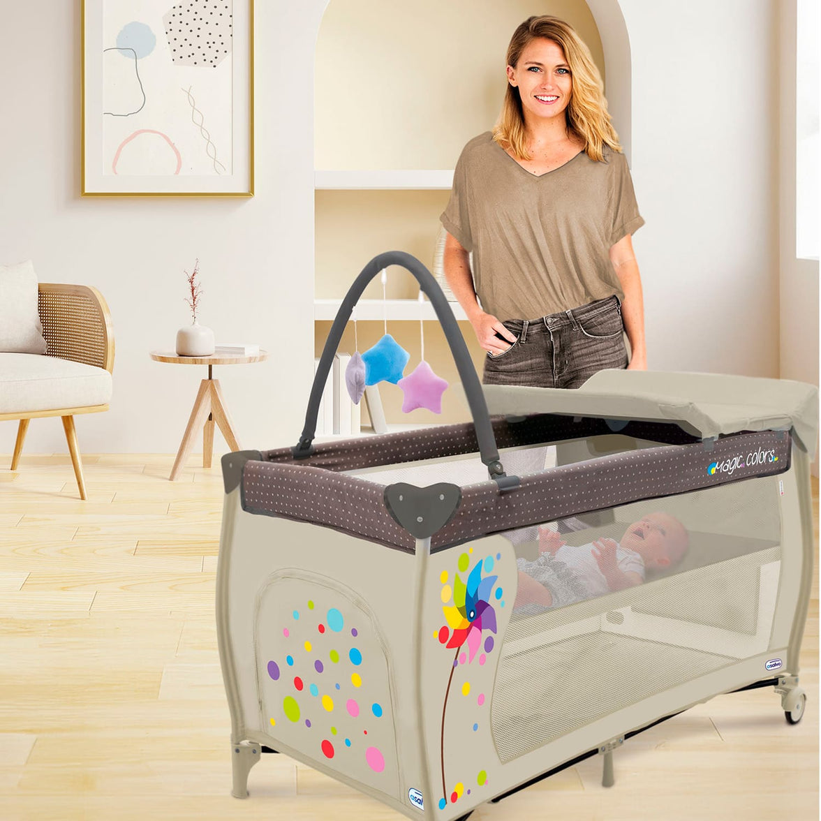 Complete Travel Crib Plus Grinder