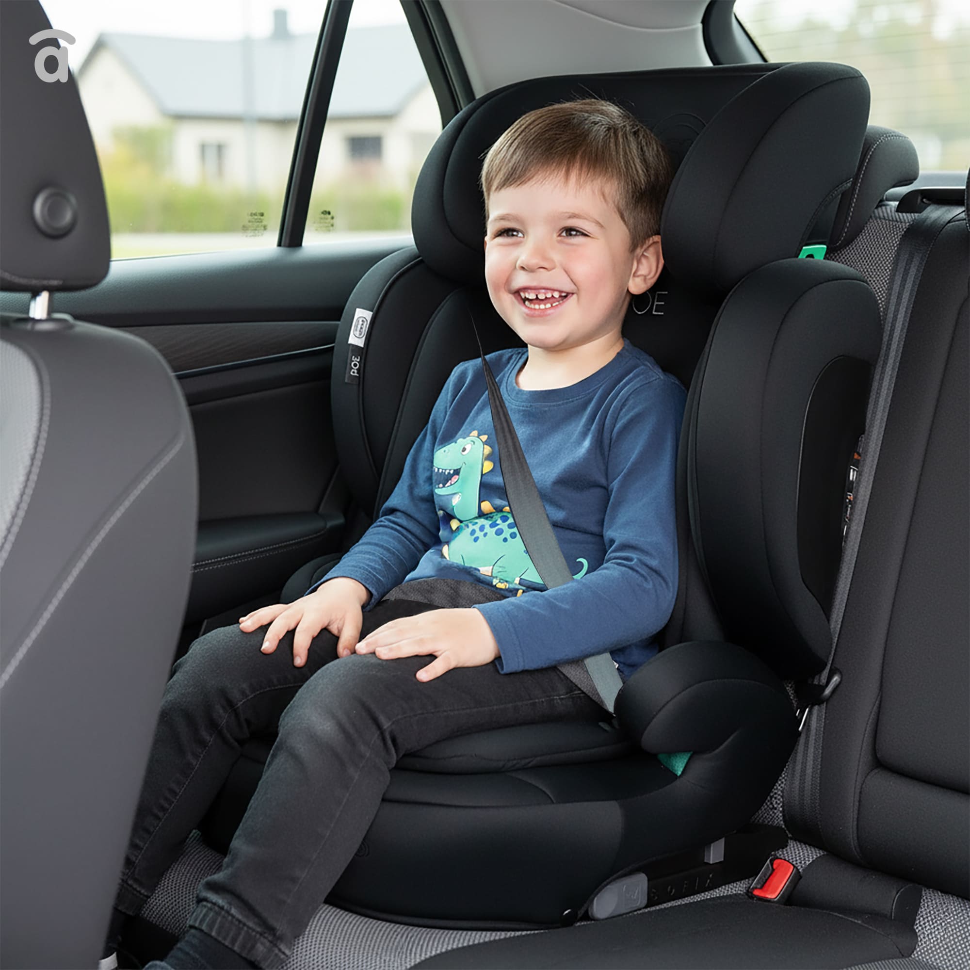 I-Size Poe Fix Gray Car Seat