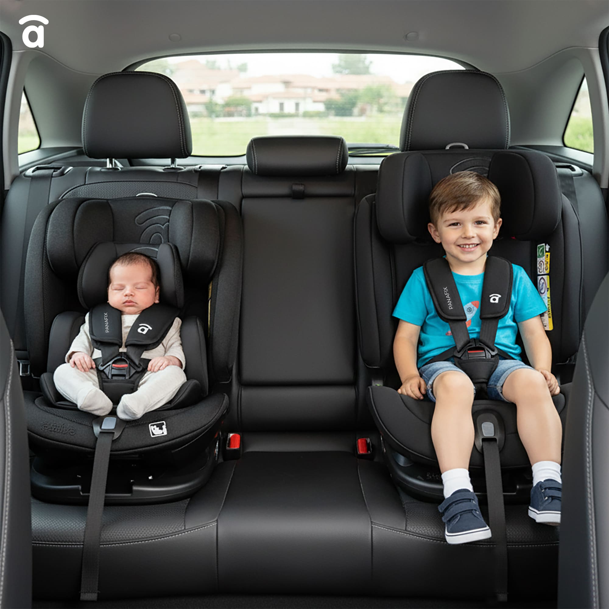 Panafix Gray Car Seat