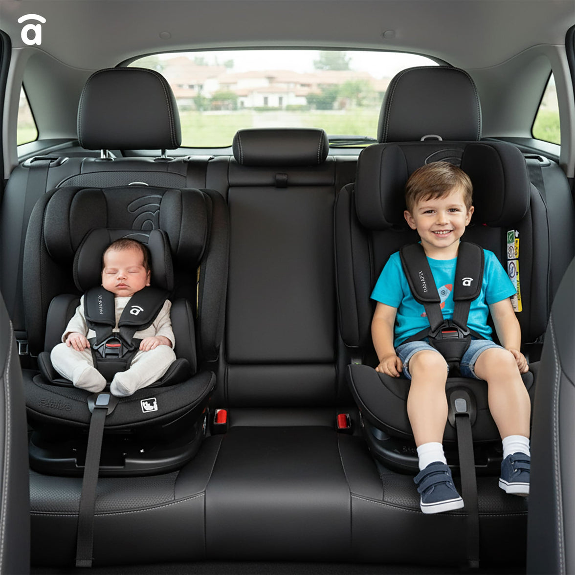 Panafix Gray Car Seat