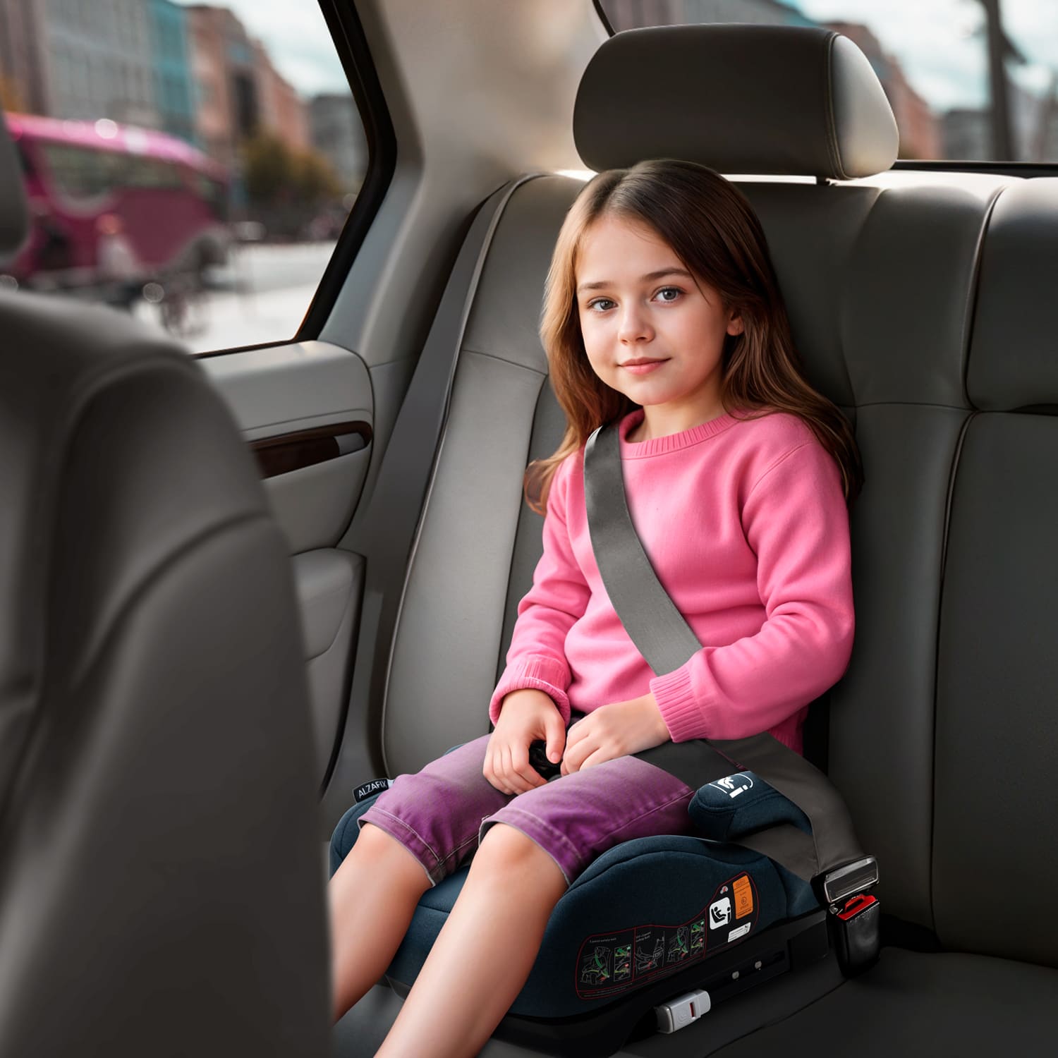 Gray Alzafix I-Size Car Seat