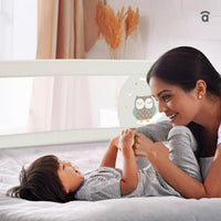 150cm 2-1 Bed Barrier for Nest or Standard Bed Pink Bunny