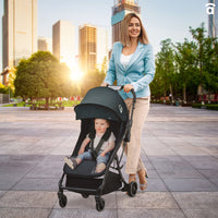 Hito black stroller