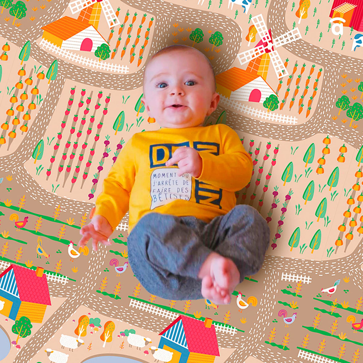 Farm-City Play Mat 120x180 cm