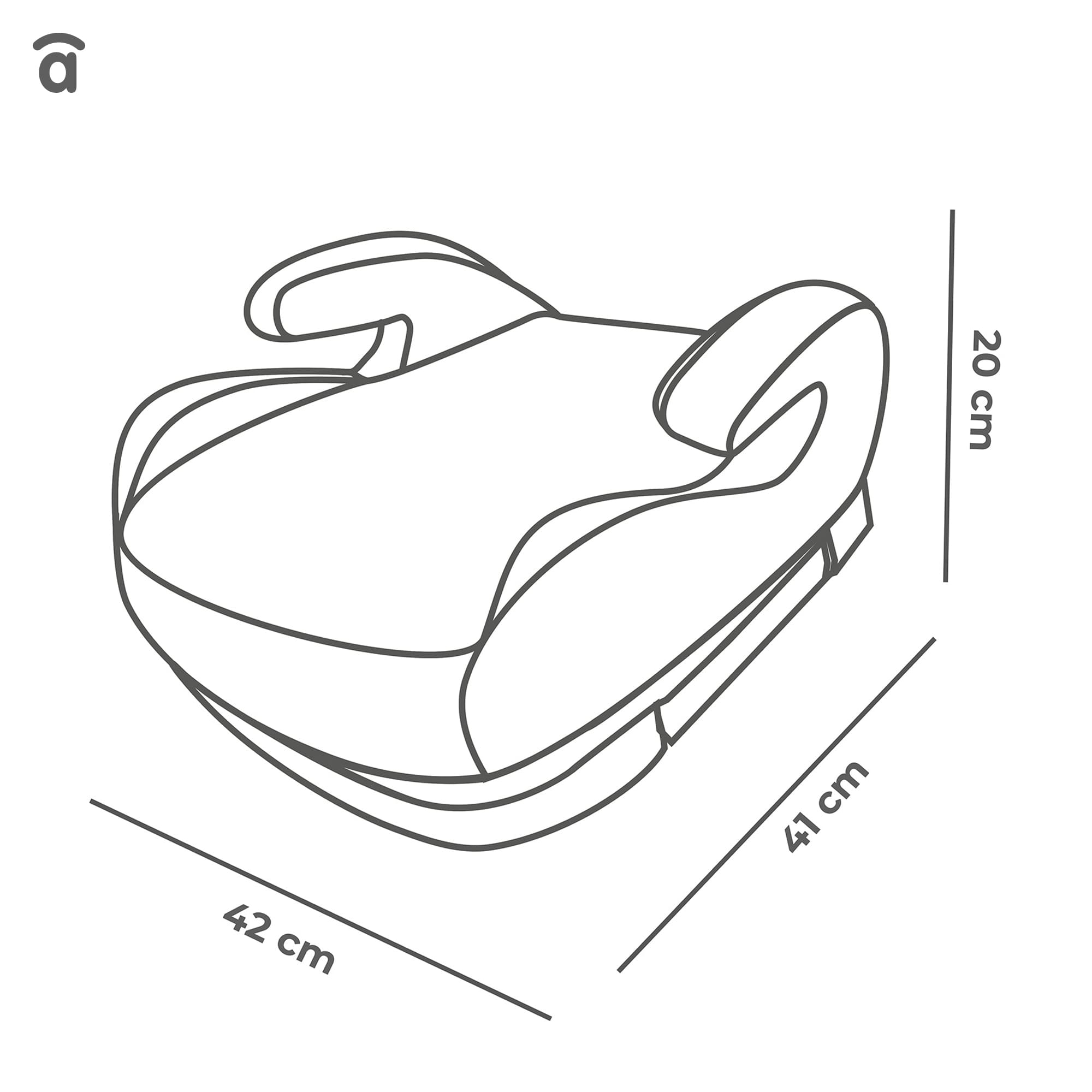 Gray Alzafix I-Size Car Seat