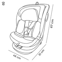 Austen 3 Gray Car Seat