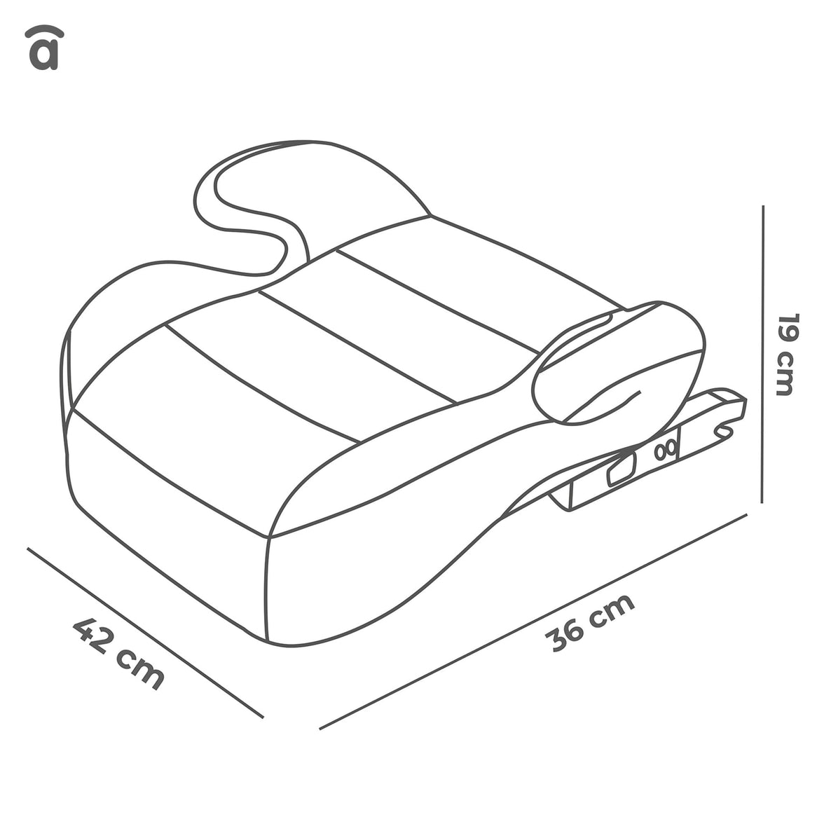 CoreFix Gray Car Seat