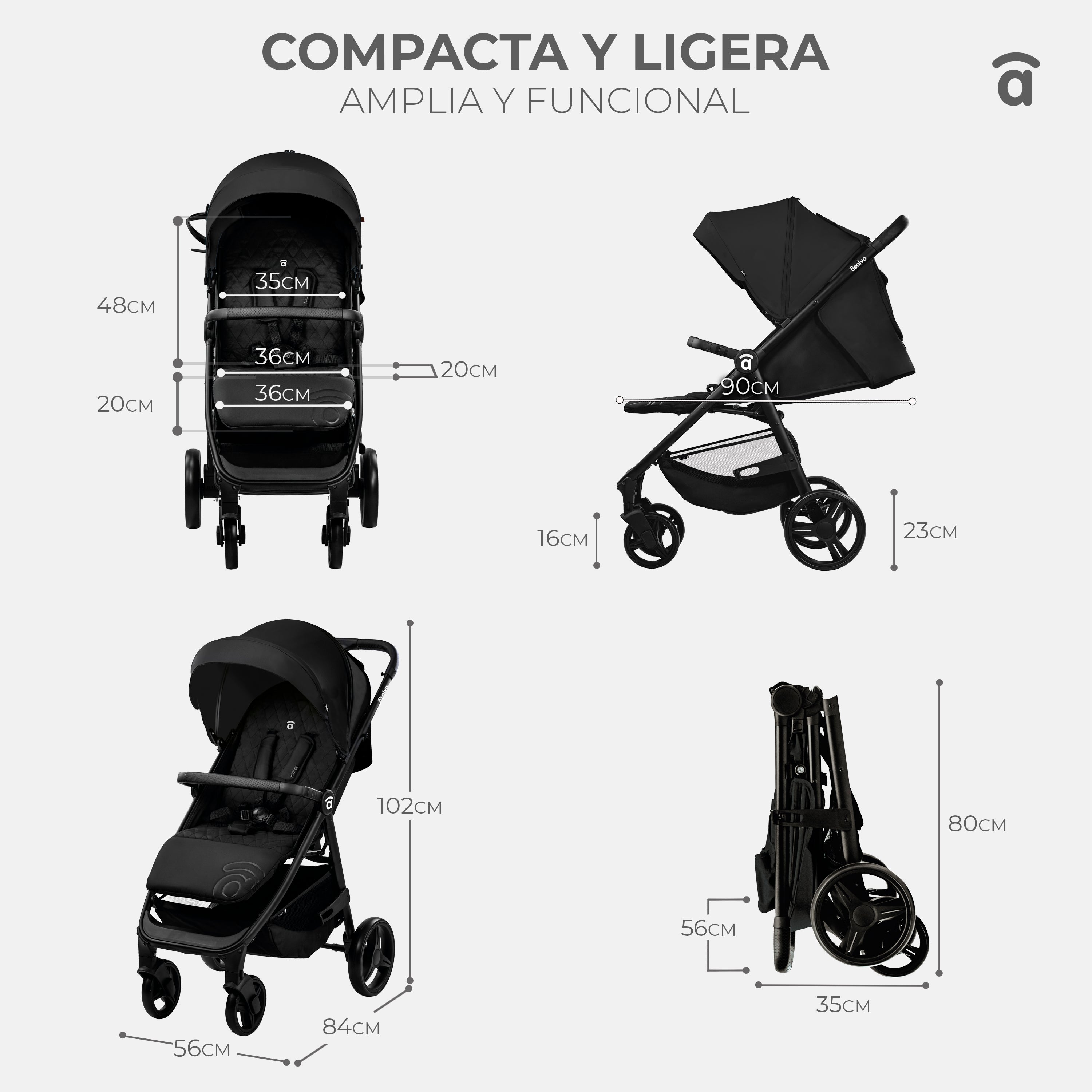 Silla de paseo Iconic Rosa