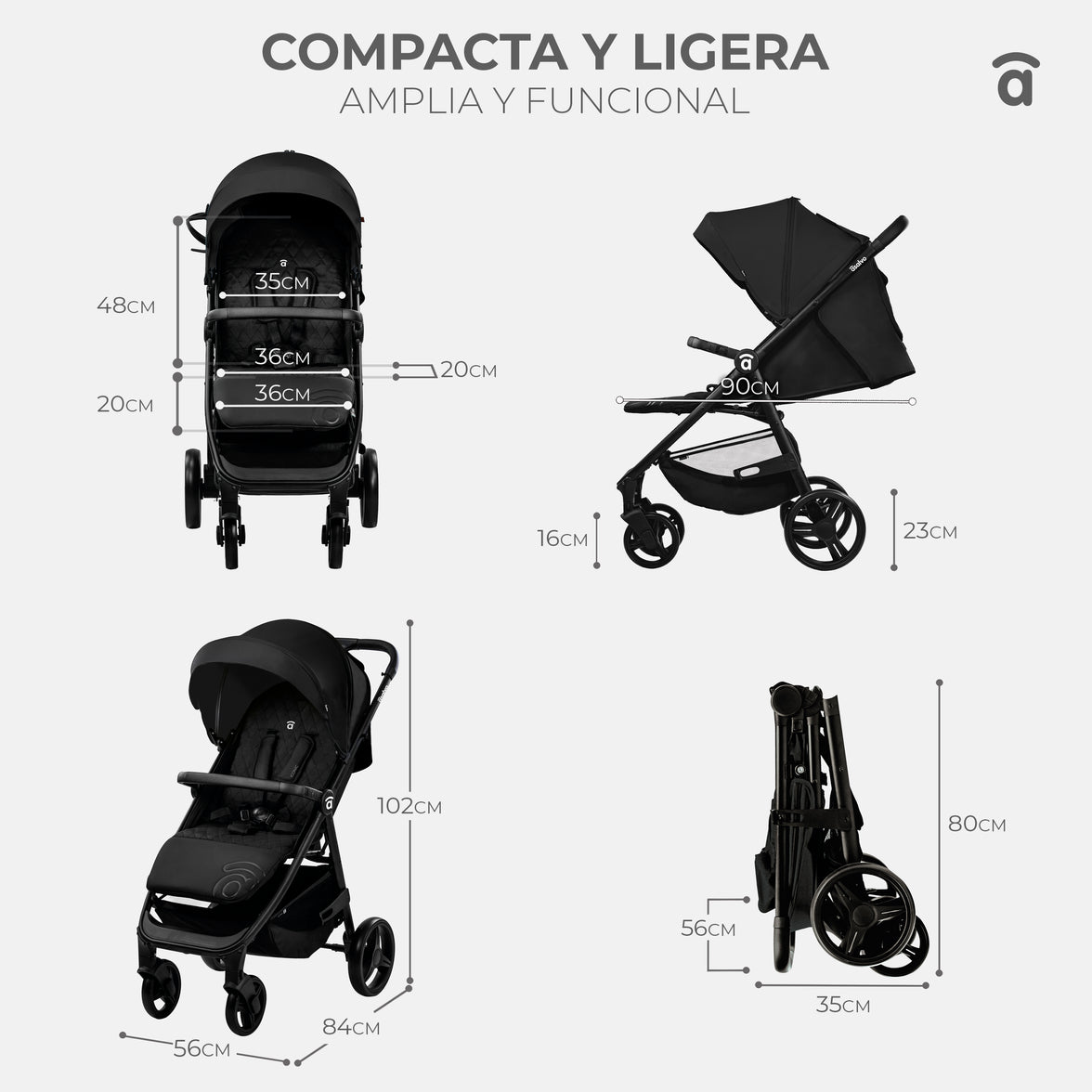 Silla de paseo Iconic Azul