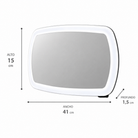 Espejo retrovisor con luz LED