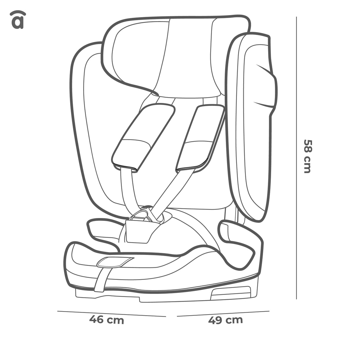 Neocare Gray Car Seat