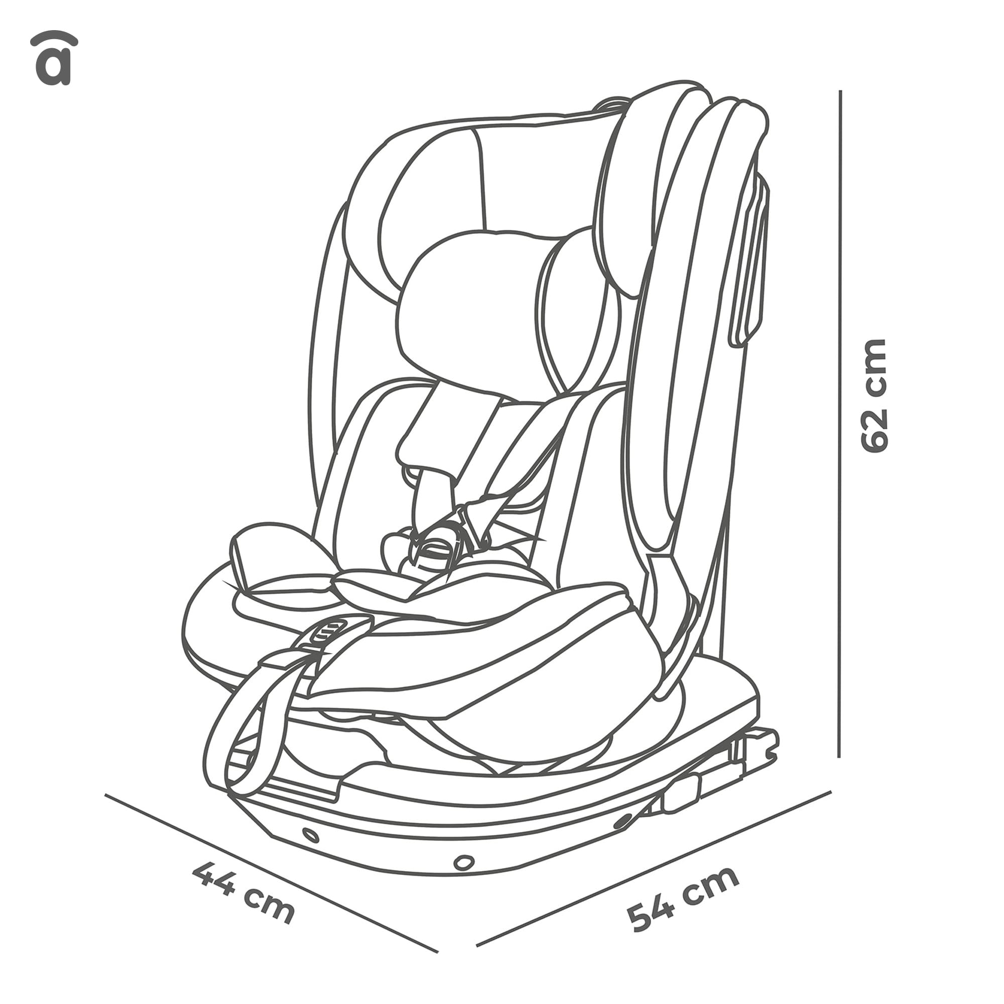Panafix Gray Car Seat