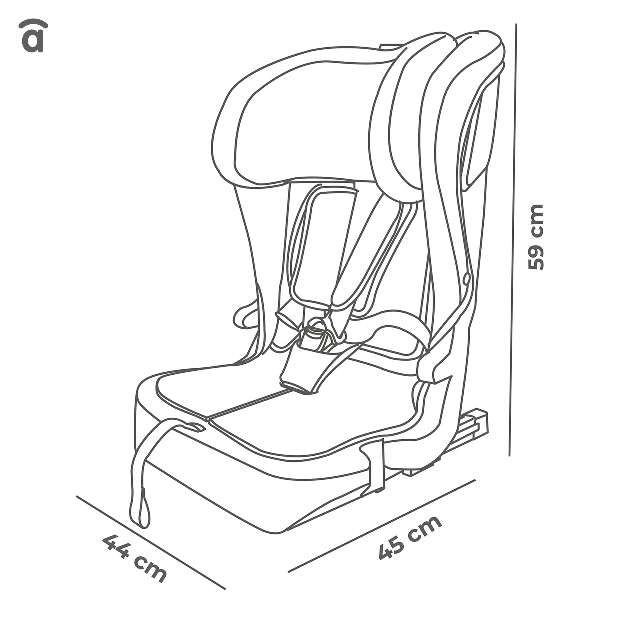 I-Size Profix Gray Car Seat