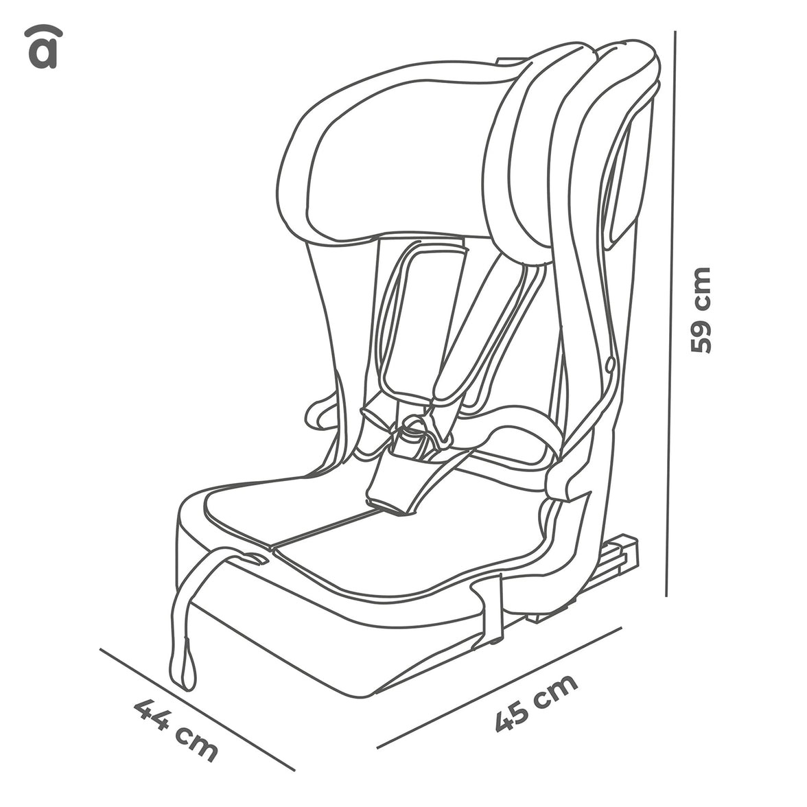 I-Size Profix Gray Car Seat